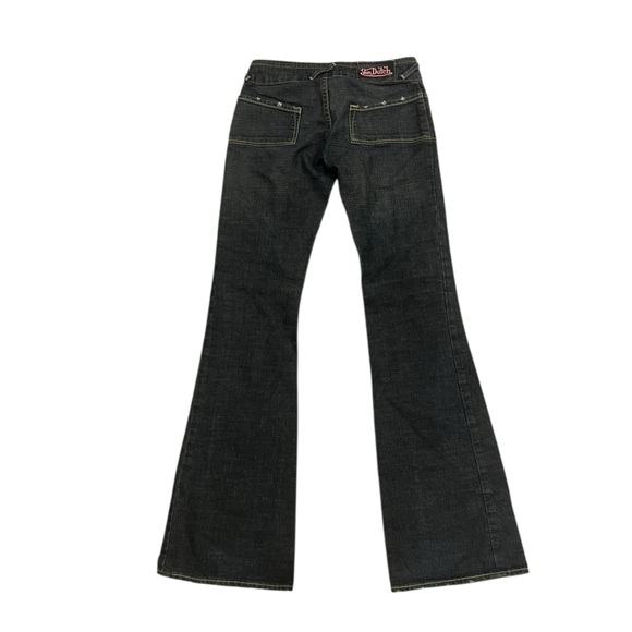 Vintage Von Dutch Originals Low Rise Flare Jeans Y2K Size 25 - Picture 5 of 6